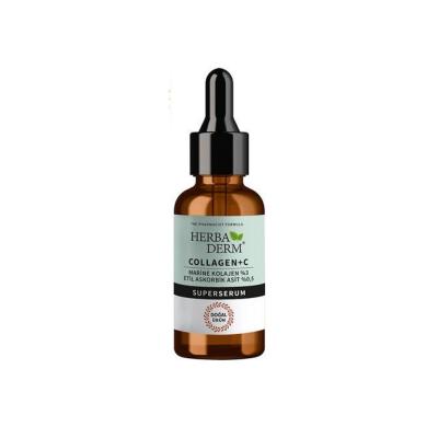 Herbaderm Collagen C Superserum 30ml - Anti-Aging Skincare, Natural Collagen Serum for Skin Firmness and Hydration Herbaderm Collagen C Superserum - Anti-Aging & Hydrating Skincare Collagen Serum, Anti-aging skincare, Natural skincare products, Hypoallergenic skincare, Skin brightening serum, Collagen support, Hyaluronic acid, Antioxidant skincare, Natural ingredients, Sensitive skin friendly, Cruelty-free, Skincare for aging skin, Skin hydration, Fine lines and wrinkles reduction