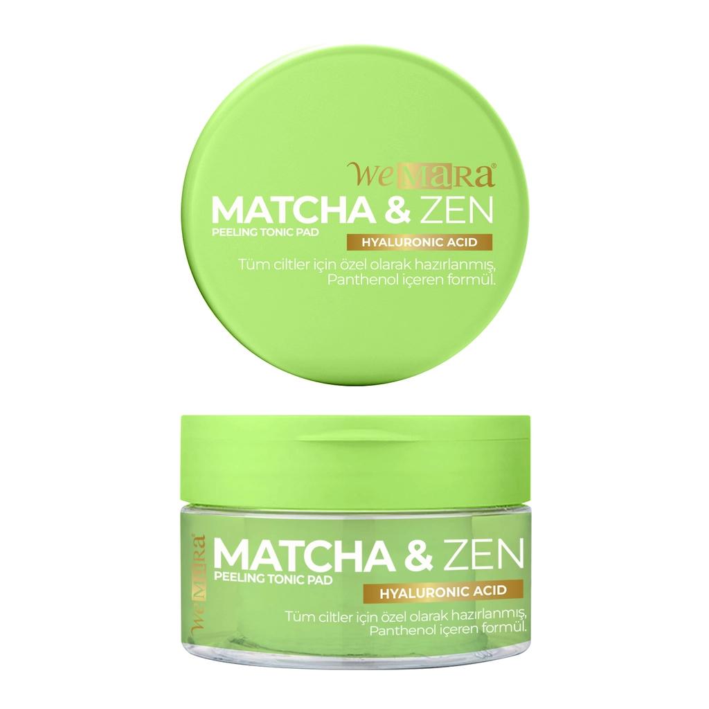 WeMara Matcha &amp; Zen Peeling Toner Pads 40 Count