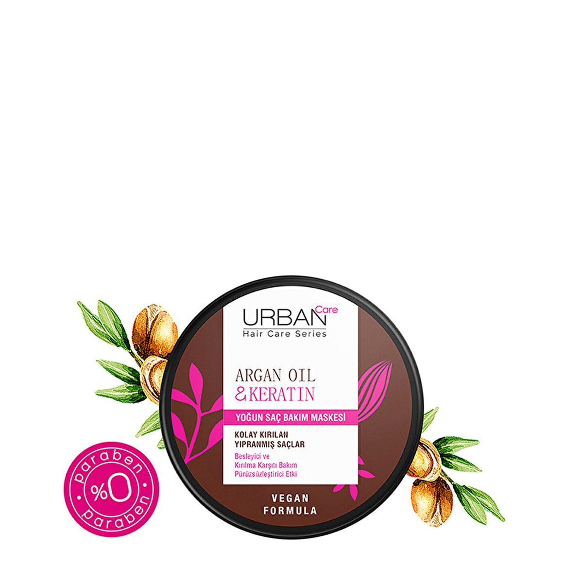 Urban Care Argan Oil &amp; Keratin Hair Care Mask - 7.79 fl oz - Vegan, Paraben-Free Hair Repair Treatment Urban Care Argan Oil Hair Mask - Vegan &amp; Paraben-Free argan oil hair mask, keratin hair care, vegan hair mask, paraben-free hair products, intense hair nourishment, hair repair treatment, hair care, vegan hair care, argan oil benefits, keratin benefits, hair nourishment, hair repair, dry hair solution, damaged hair repair
