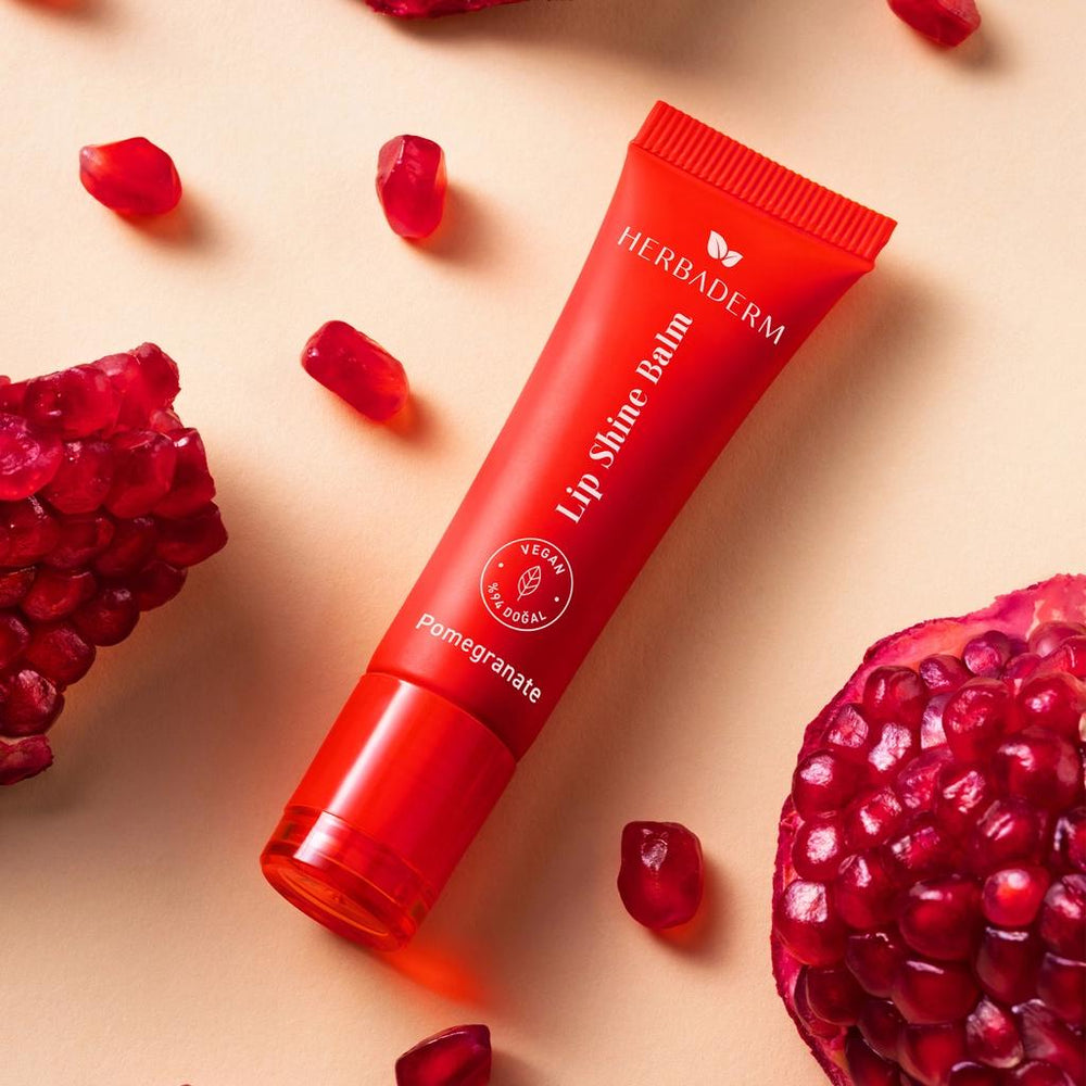 Herbaderm Pomegranate Lip Balm for Shiny Lips 10 ml