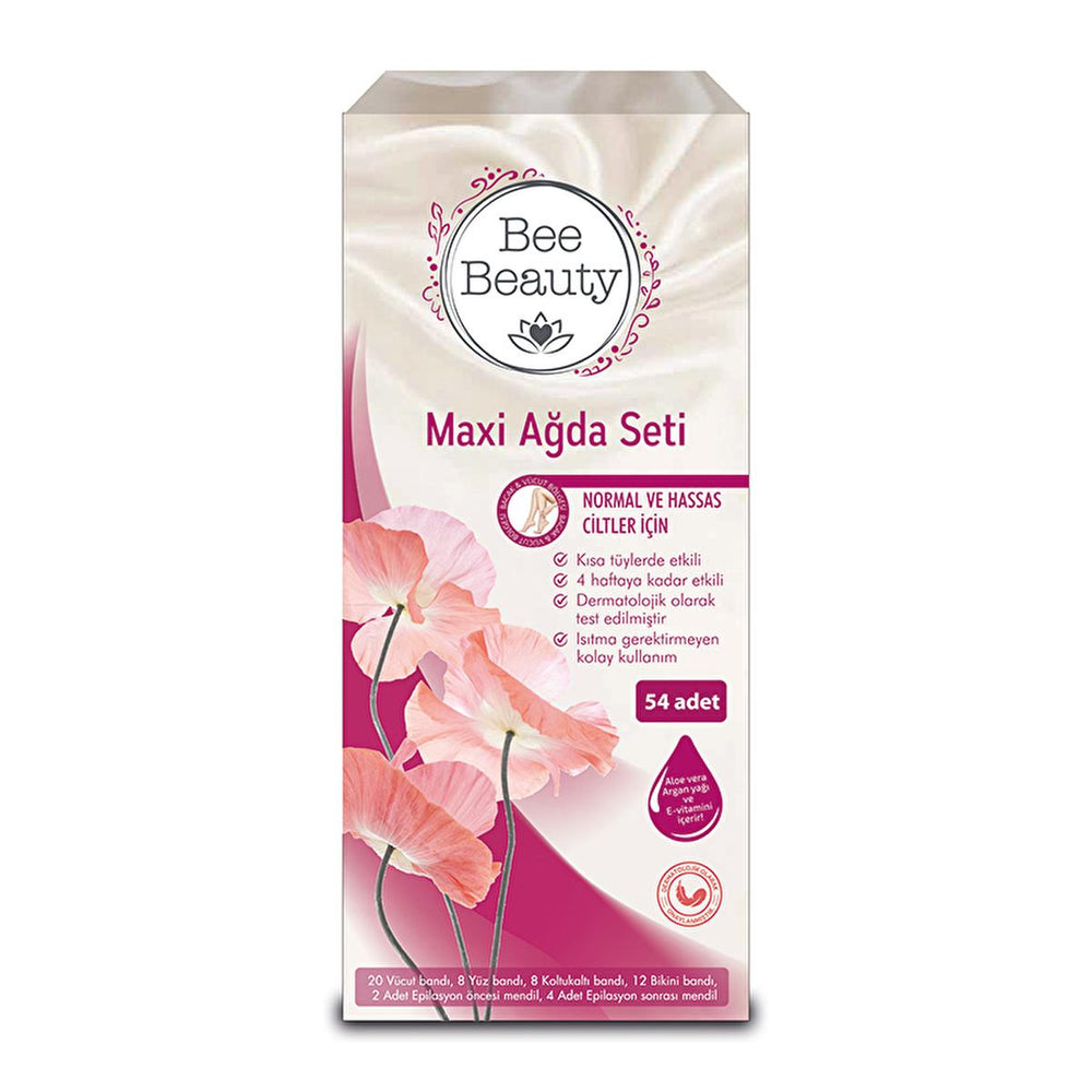 Bee Beauty Waxing Kit for Hair Removal - Easy At-Home Waxing Solution with Pre & Post Care - Skin Care