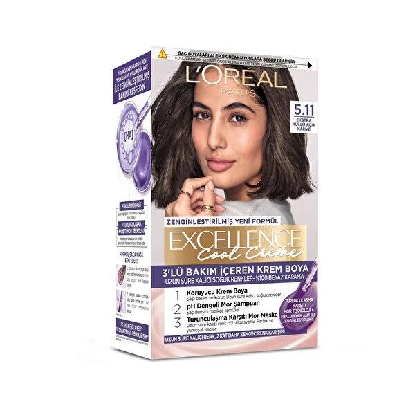 L&#39;Oréal Paris Excellence Cool Creme Hair Dye - 100% Gray Coverage, Ash Blonde Shade L&#39;Oréal Paris Excellence Cool Creme Hair Dye - Ash Blonde hair dye, cool blonde hair color, ash blonde hair dye, L&#39;Oréal Paris Excellence Cool Creme, permanent hair color, gray hair coverage, nourishing hair dye, Pro-Keratin hair care, purple shampoo, anti-orange mask, long-lasting hair color