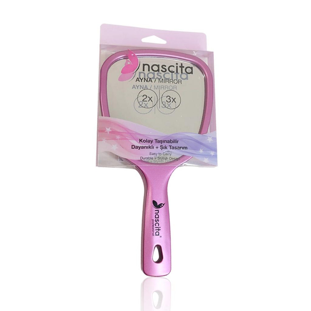 Nascita Pink Hand Mirror with Magnification