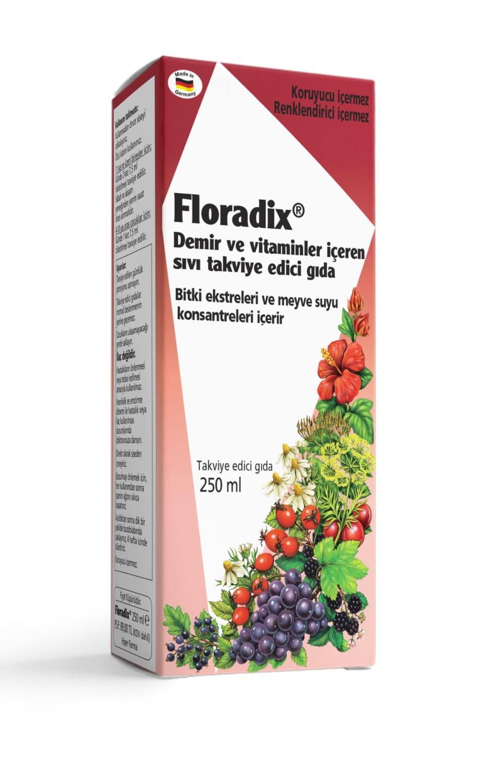Floradix Liquid Dietary Supplement - Natural Iron & Vitamin Supplement for Adults & Children, - Vitamin & Supplement