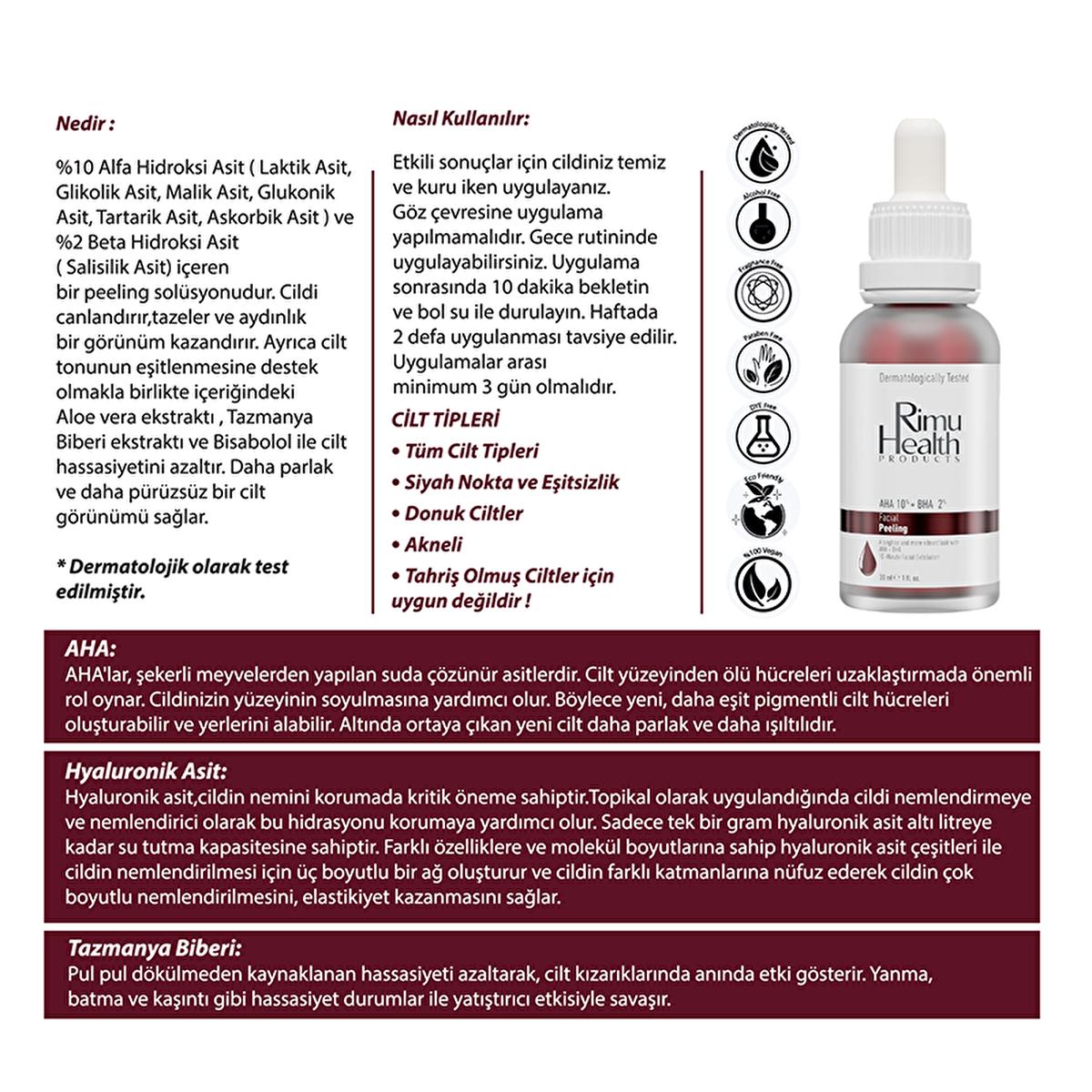 Rimu Health AHA BHA Peeling Serum: 10% AHA + 2% BHA - Exfoliates, Brightens, Evens Skin Tone - Glycolic &amp; Salicylic Acid Serum Rimu Health AHA BHA Serum: Exfoliate &amp; Brighten Skin AHA BHA peeling serum, skin resurfacing serum, exfoliating facial serum, skin tone evening serum, acne treatment serum, Rimu Health serum, glycolic acid serum, salicylic acid serum, brightening face serum, pore minimizing serum, facial peeling serum, skin exfoliation, even skin tone, acne treatment, skin rejuvenation, radiant skin