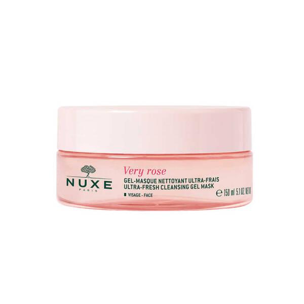 Nuxe Very Rose Ultra Fresh Cleansing Gel Mask for Sensitive Skin - Gentle & Refreshing - 150ml Nuxe Very Rose Cleansing Gel Mask for Sensitive Skin Nuxe Very Rose Cleansing Gel Mask, gentle cleansing gel for sensitive skin, ultra-fresh face mask, cleansing gel mask for all skin types, Nuxe skincare products, skincare, face mask, gentle cleansing, sensitive skin, cleansing gel, refreshing skincare, cooling sensation, skincare routine, beauty products