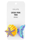 Eklips Oyster & Mermaid Tail Kids Hair Clips 10-Pack