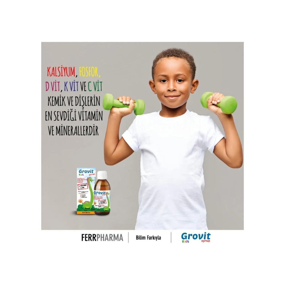 Ferr Pharma Grovit Kids Multivitamin Syrup for Children - Supports Growth & Immune System, 5.07 fl oz - view 3