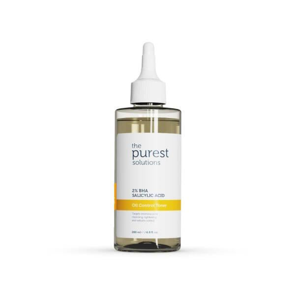 The Purest Solutions Oil Control Toner with 2% BHA Salicylic Acid - Natural Skincare for Oily Skin - Toner