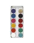 Kryolan Aquacolor Palette 12-Color Makeup Palette