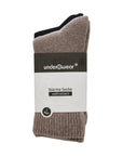BCB Essentials Boot Socks Black & Beige 2 Pairs Size 35-38