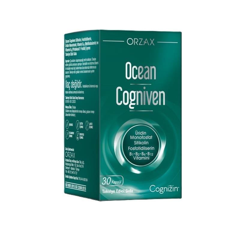 Ocean Cogniven Cognitive Supplement - Brain Health Support with 30 Capsules - Vitamin & Supplement
