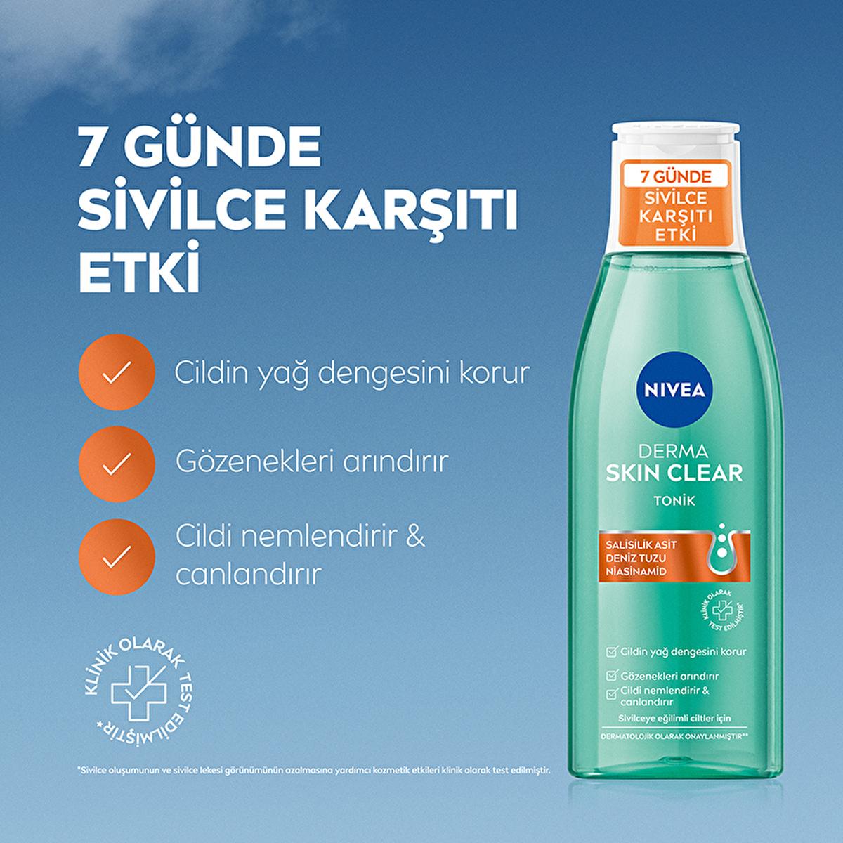 Nivea Derma Skin Clear Anti-Acne Facial Toner - Salicylic Acid (BHA) & Niacinamide - Pore Cleansing, Oil Control, and Skin Revitalizing Toner for Acne-Prone & Oily Skin Nivea Anti-Acne Toner: Clear Skin with Salicylic Acid & Niacinamide anti-acne toner, salicylic acid toner, toner for acne-prone skin, niacinamide toner, pore minimizing toner, oil control toner, derma skin clear toner, BHA toner, facial toner for oily skin, acne treatment, oily skin care, skincare, facial cleanser, pore cleansing, blackhead 