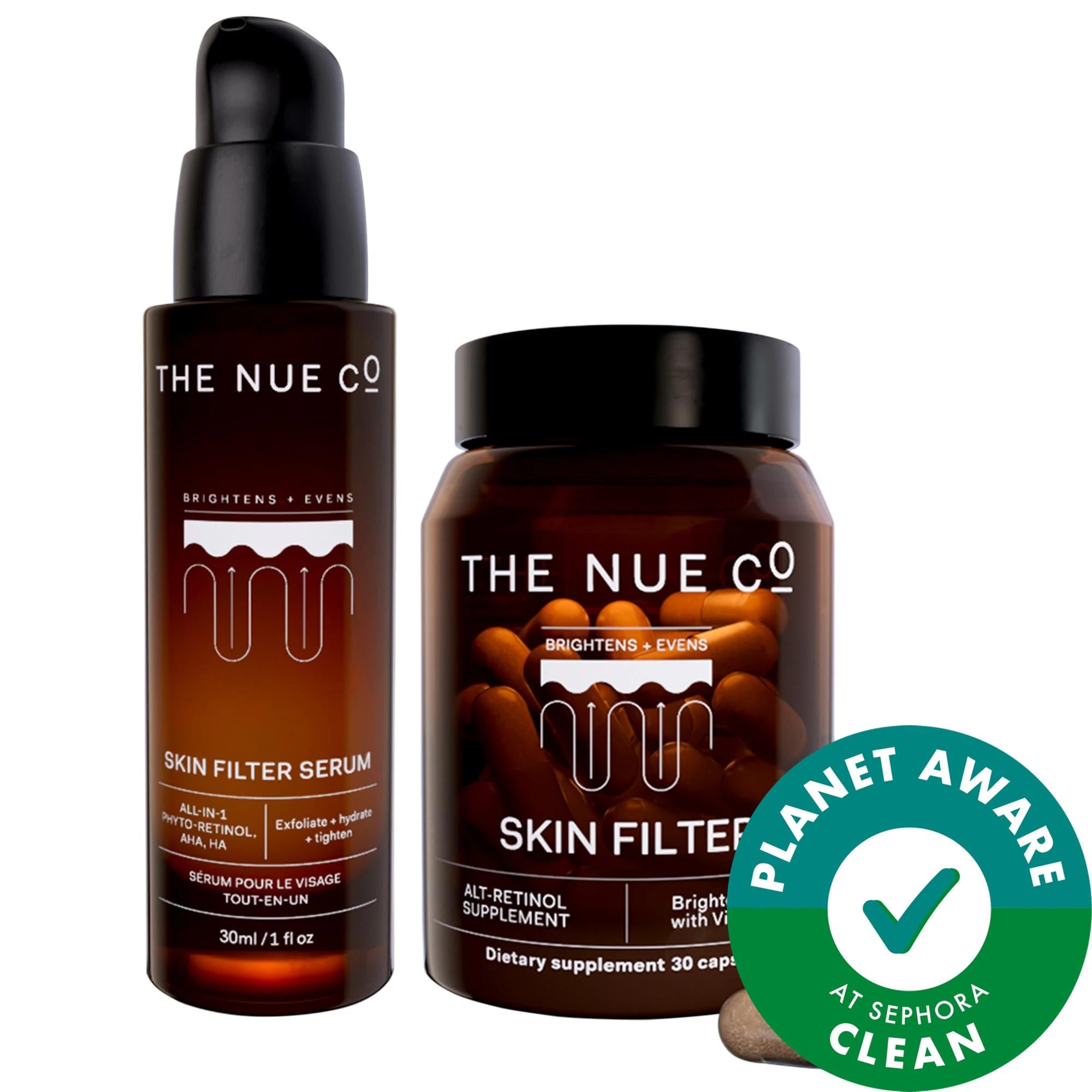 Skin Filter: Irritation-Free Retinol Alternative Serum & Supplement Duo - Vegan, Cruelty-Free, Anti-Aging, Smooths Lines, Clears Skin Skin Filter: Retinol Alternative Serum - Vegan Anti-Aging Skincare retinol alternative serum, bakuchiol serum, vegan skincare, cruelty-free skincare, anti-aging serum, sensitive skin serum, acne treatment serum, skin supplement, line smoothing serum, skin clearing supplement, retinol alternative, bakuchiol, vegan beauty, cruelty-free beauty, anti-aging, sensitive skin, acne t