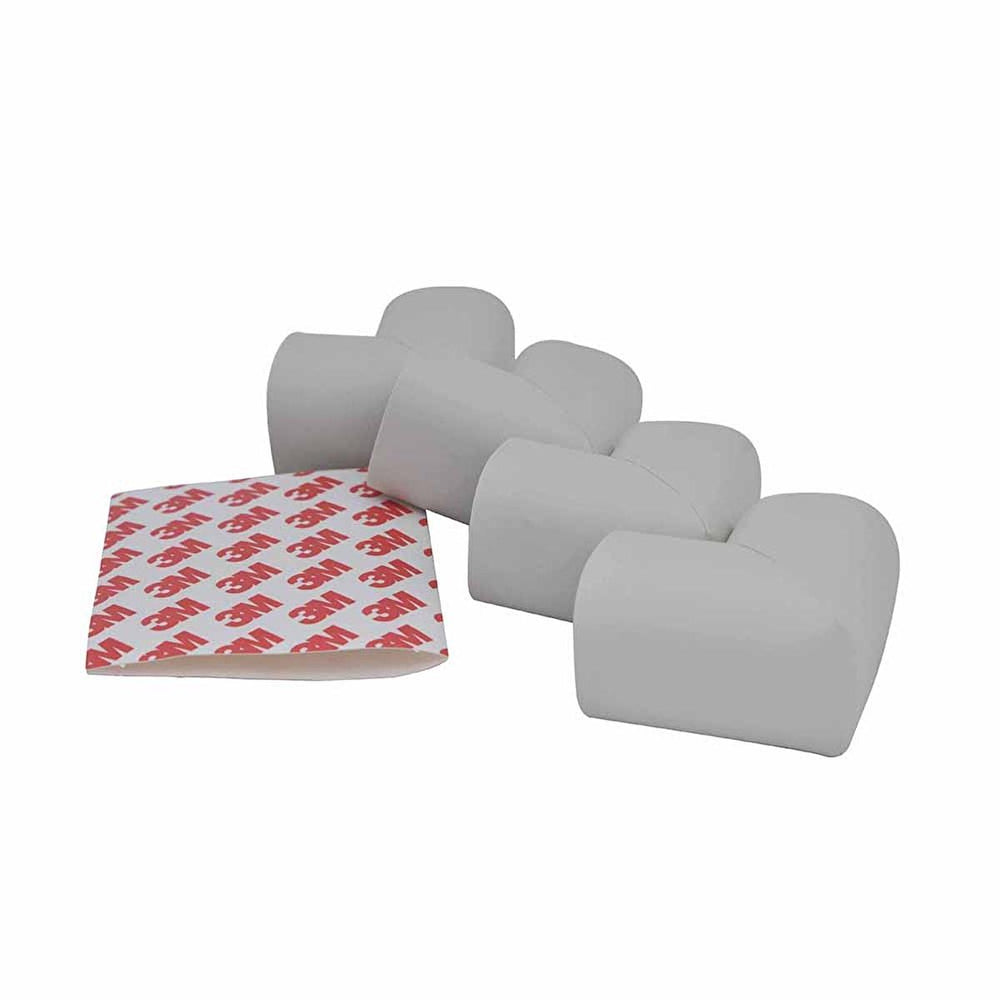 Miny Baby Corner Protector, Soft Rubber Edge Guard for Child Safety - 4 Pack, Grey - Baby Care