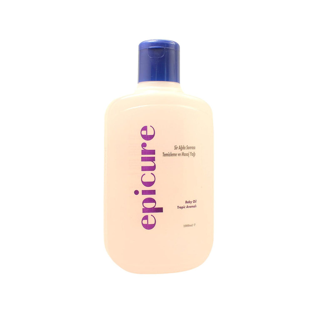 Epicure Wax Removal Oil - Baby Oil Scented Cleaner for Post-Waxing Skin Care, 1000ml Epicure Wax Removal Oil - Gentle & Effective wax removal oil, baby oil scented cleaner, post-waxing skin care, skin cleansing oil, epilasyon sonrası bakım, wax removal, skin care, beauty products, gentle cleansing, large capacity, fragrance friendly