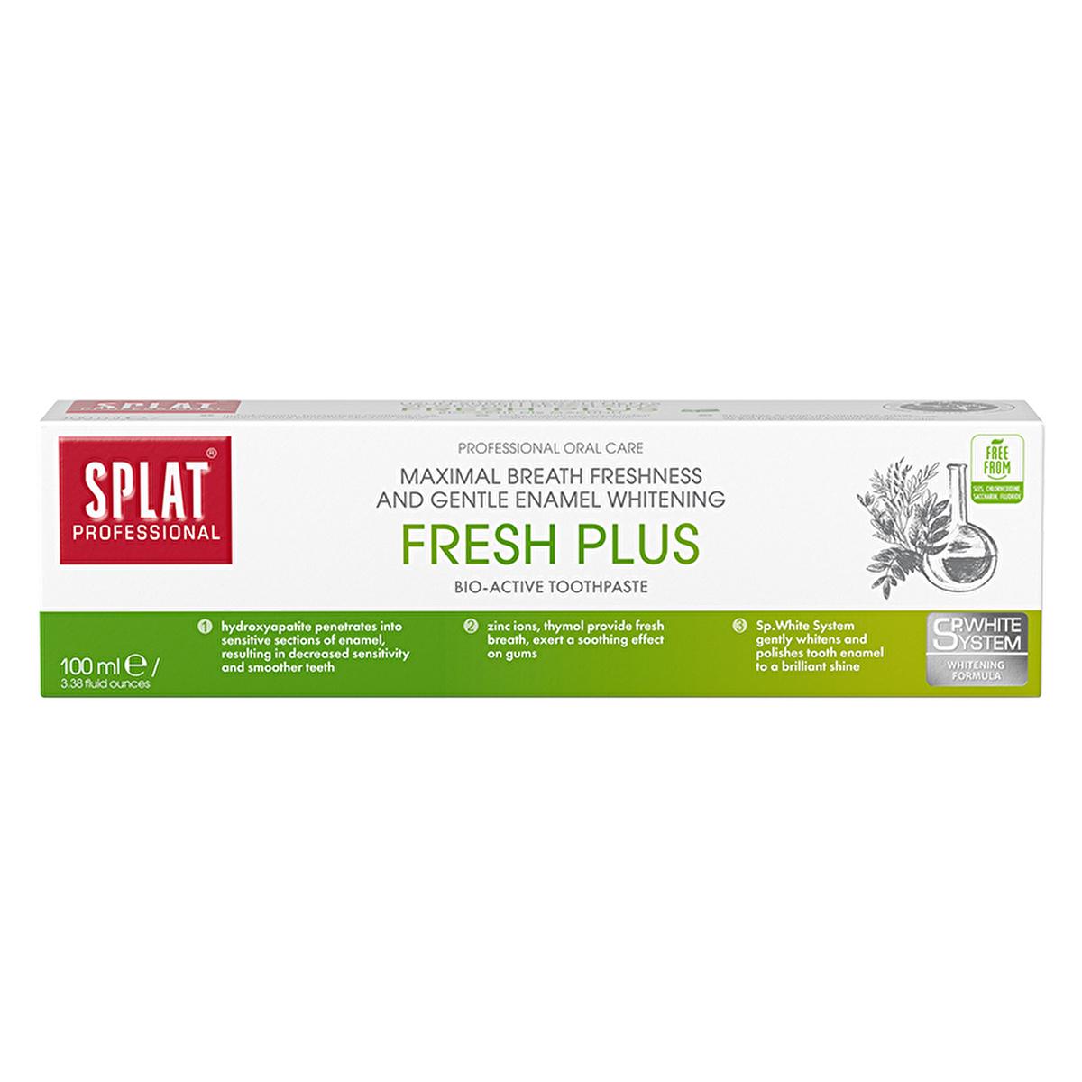 Splat Fresh Plus Toothpaste - Hydroxyapatite Whitening & Sensitive Teeth Care Splat Fresh Plus Toothpaste - Natural Whitening & Sensitivity Care Splat Fresh Plus Toothpaste, Hydroxyapatite toothpaste, Natural oral care products, Whitening toothpaste, Sensitive teeth care, Oral hygiene, Toothpaste with natural ingredients, Gentle whitening, Enamel strengthening, Breath freshening
