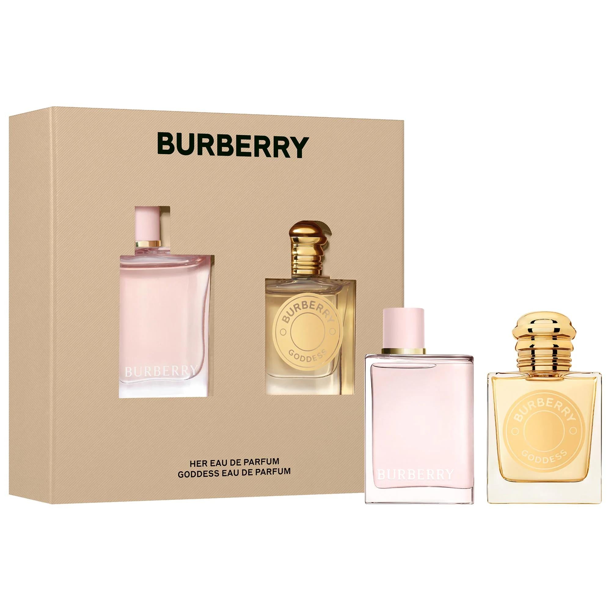 Burberry Mini Perfume Duo Set: Her &amp; Goddess - Travel-Friendly Women&#39;s Fragrance Sampler - Elegant Designer Perfume Gift Burberry Mini Perfume Set: Travel-Friendly Fragrance Sampler Burberry perfume set, mini perfume set, travel perfume set, women&#39;s perfume, Burberry Her, Burberry Goddess, fragrance sampler, designer perfume, luxury perfume, perfume gift set, Burberry fragrance, women&#39;s fragrance, travel size perfume, sample perfume, gift for her, perfume sampler set, Burberry Her Eau de Parfum, Burberry Go