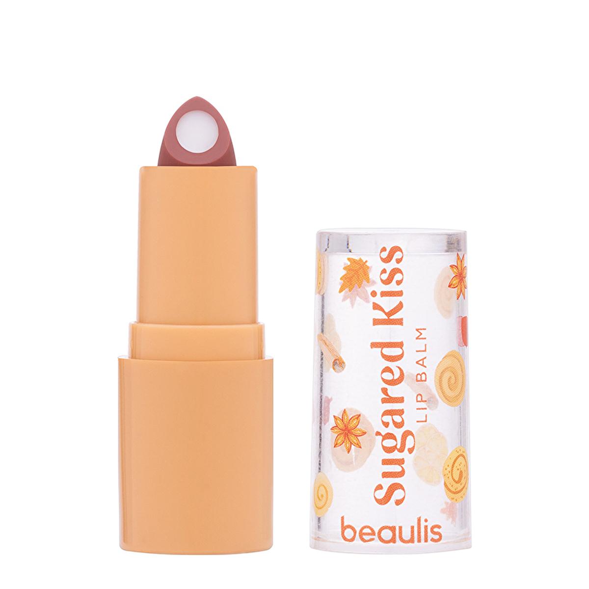 beaulissugaredkisslipbalmdarkcinnamon, beaulissugaredkisslipbalmtexture, beaulissugaredkisslipbalmandpackaging Beaulis Sugared Kiss Lip Balm - Dark Cinnamon for Women | 0.5 fl. oz. Beaulis Sugared Kiss Lip Balm - Dark Cinnamon beaulissugaredkisslipbalm, darkcinnamon, lipcare, moisturizingbalm, womenspam, lipbalm, cinnamonshade, nourishing, creamy, ai-generated