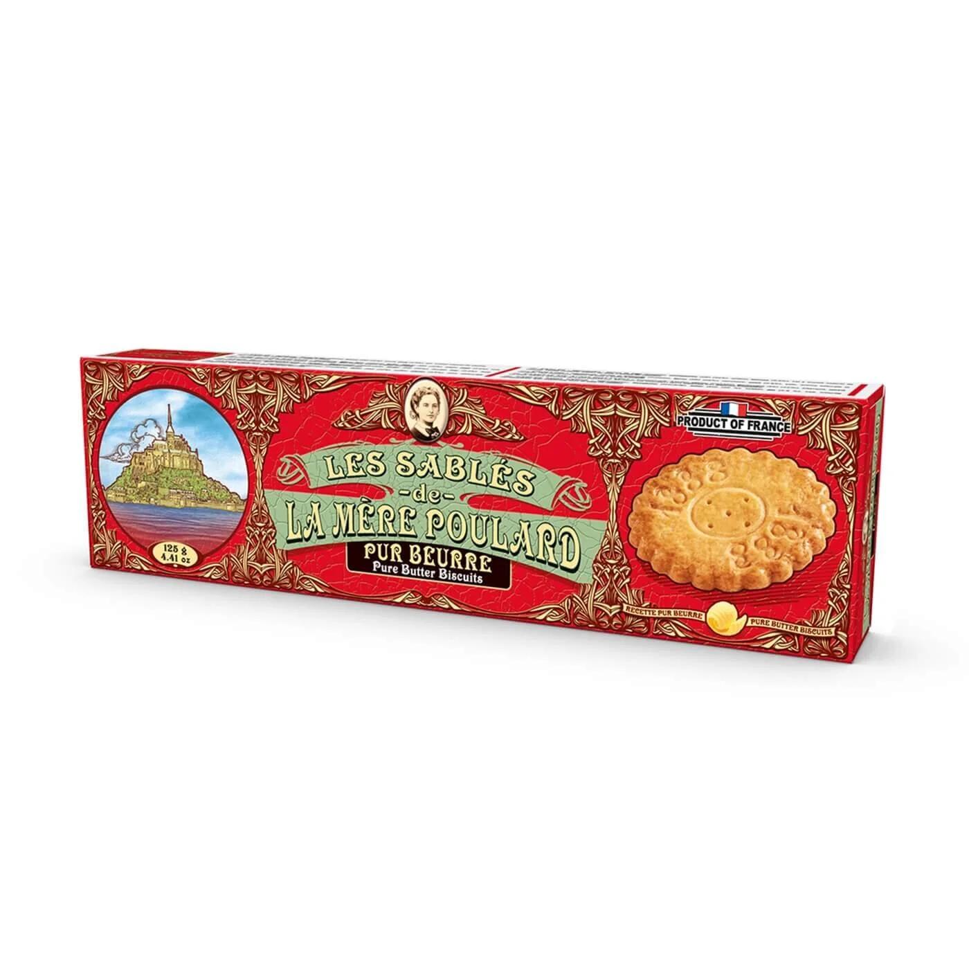 La Mère Poulard French Butter Biscuits for Tea Time 125g