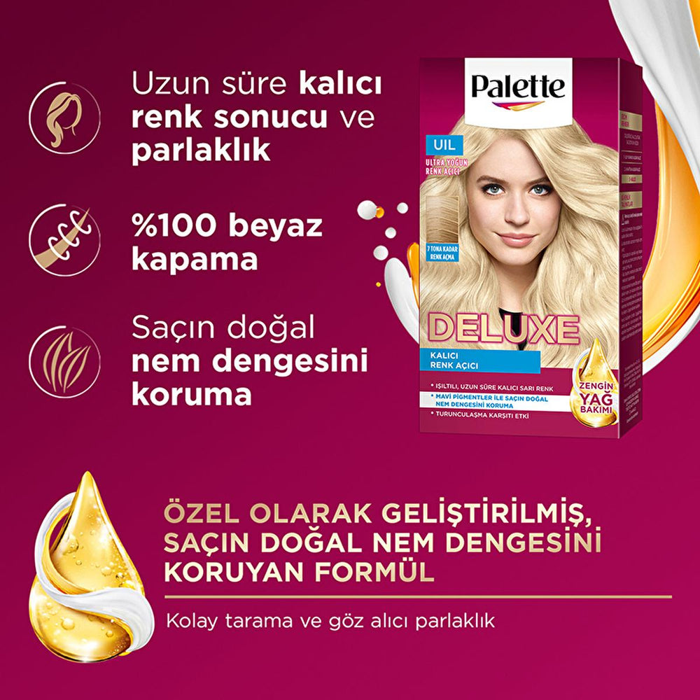 Palette Deluxe Hair Dye - Intense, Long-Lasting Color with Nourishing Properties - Hair Dye
