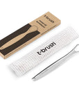 T-Brush Stainless Steel Tongue Scraper for Oral Hygiene & Fresh Breath T-Brush Tongue Scraper for Fresh Breath & Oral Hygiene tongue scraper, stainless steel oral care, plastic-free hygiene, oral health tool, bad breath solution, oral hygiene, fresh breath, eco-friendly oral care, reusable oral care, sustainable living, dental care, tongue cleaning, healthy gums, hygiene routine