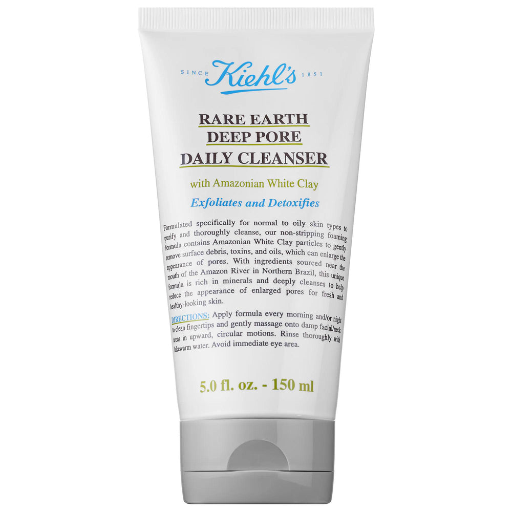 Rare Earth - Deep Pore Daily Facial Cleanser for Combination & Oily Skin - Natural Exfoliating Cleanser Rare Earth Daily Facial Cleanser - Natural & Effective daily facial cleanser, exfoliating cleanser, natural skincare, pore minimizing, combination and oily skin, cruelty-free, sulfate-free, paraben-free, gentle cleanser, skincare routine, Rare Earth products, facial scrub