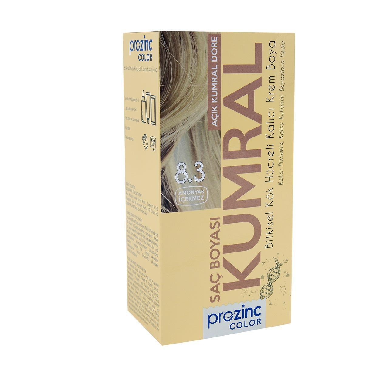 Prozinc Color Hair Dye Light Golden Blonde 8.3