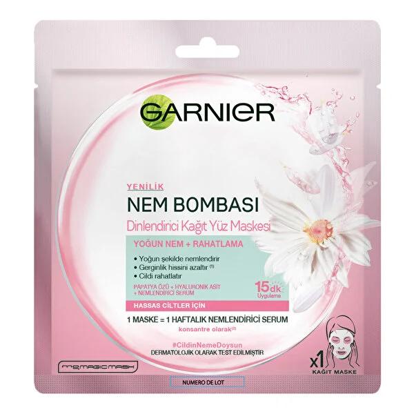 Garnier Moisturizing Face Mask with Pomegranate Extract & Hyaluronic Acid for Normal to Dry Skin - Intensive Hydration & Radiant Skin - image 7