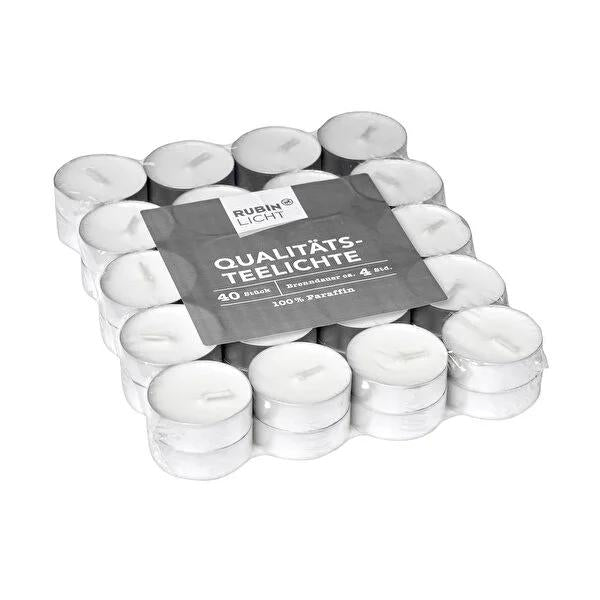 Rubin Licht Odorless Paraffin Candles - 40 Pack, Long-Lasting & Smokeless Rubin Licht Odorless Candles - 40 Pack candles, odorless candles, long-lasting candles, paraffin candles, bulk candles, smokeless candles, soot-free candles, ambiance lighting, home decor, relaxation, gift ideas