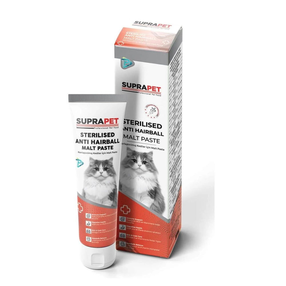 Suprapet Sterilized Cat Malt Paste for Hairball Control 100g