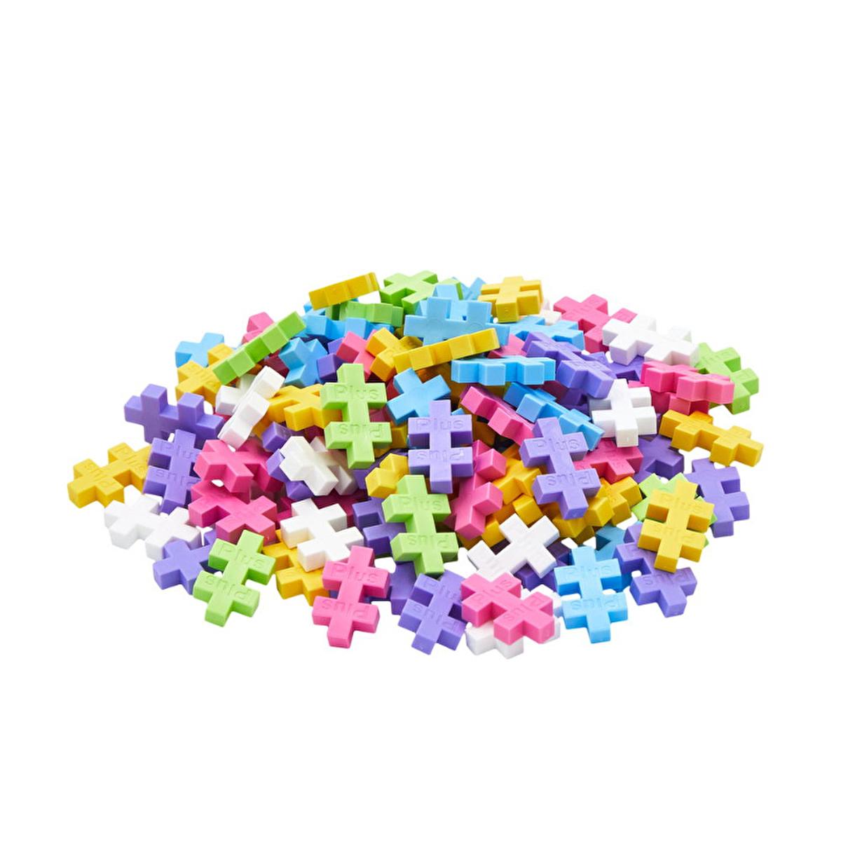 Plus Plus - Creative Construction Toy for Kids - 100 Piece Pastel Mix in Reusable Tube Plus Plus 100 Piece Construction Toy - Creative Building Blocks construction toy, creative toy, educational toy, Plus Plus toy, building blocks, Danish made toy, kids toys, children's toys, creative play, imagination, fine motor skills, educational tools, reusable storage, travel-friendly, high-quality toys