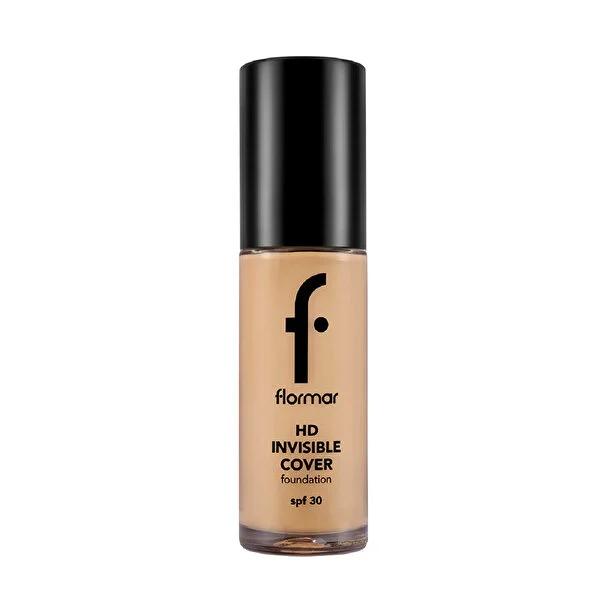 Flormar Invisible Cover HD Foundation - Medium Coverage, SPF30, Natural Finish & Long-Lasting Makeup by Flormar Flormar Invisible Cover HD Foundation - SPF30 Natural Finish Flormar Invisible Cover HD Foundation, SPF30 foundation, Natural finish foundation, Medium coverage foundation, Long-lasting makeup, Foundation Makeup, Sun Protection Makeup, HD Foundation, Creamy Liquid Foundation, Non-Smudging Makeup, Buildable Coverage Foundation