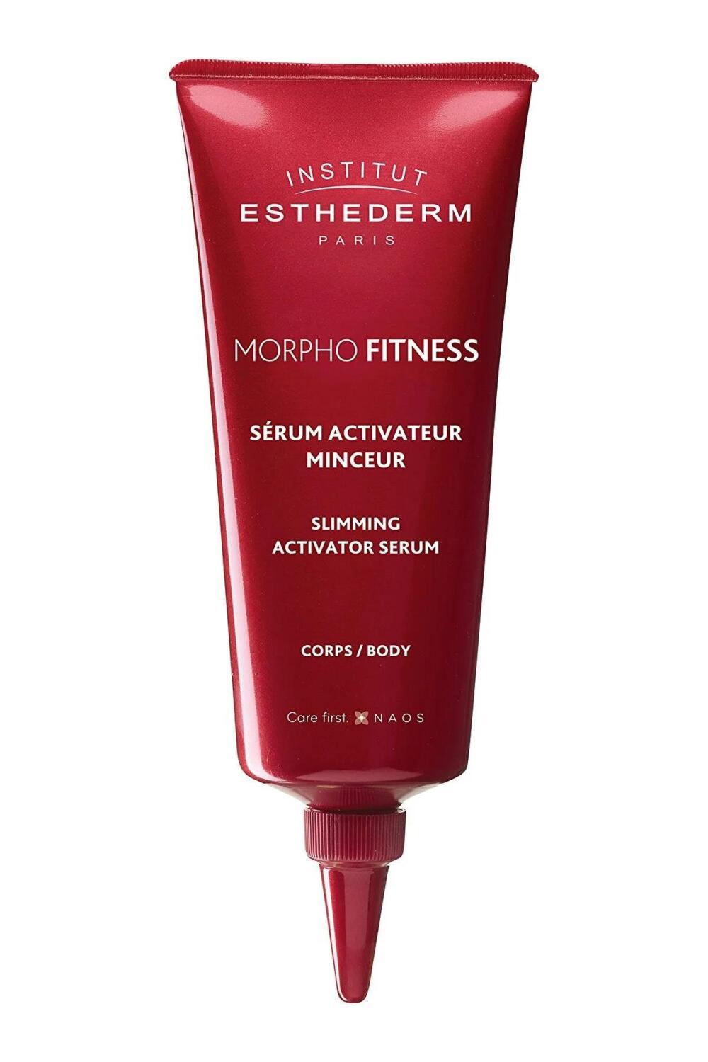 morpho fitness slimming activator serum 100ml front view, morpho fitness slimming activator serum 100ml with packaging, close up of morpho fitness slimming activator serum texture Institut Esthederm Morpho Fitness Slimming Activator Serum - 100 ml Institut Esthederm Morpho Fitness Serum | 100 ml morpho-fitness-serum, slimming-serum, cellulite-reduction, fat-burning-serum, skin-care-product, fitness-enthusiasts, body-treatment, anti-cellulite, Institut-Esthederm, ai-generated