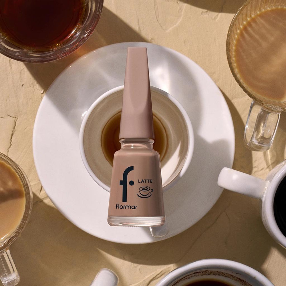 Flormar Latte Haze 003 Glossy Brown Nail Polish 8ml