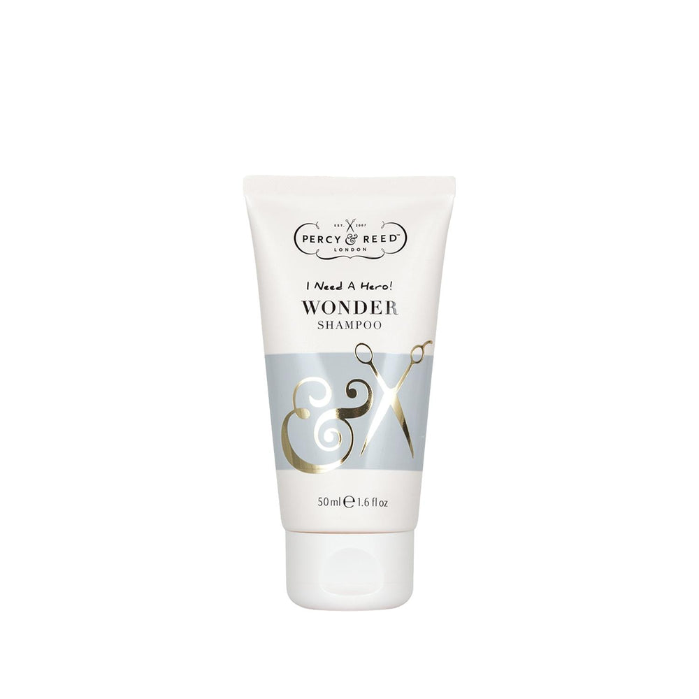 Percy & Reed I Need A Hero! Sulfate-Free Shampoo (50ml) - Gentle Cleansing for Sensitive Scalp, Travel Size Hair Care Percy & Reed Sulfate-Free Shampoo - Gentle, Travel Size sulfate-free shampoo, gentle shampoo, travel size shampoo, sensitive scalp shampoo, Percy & Reed shampoo, sulfate free hair cleanser, mini shampoo, small shampoo bottle, shampoo, sulfate-free, gentle cleanser, travel shampoo, sensitive scalp, hair care, personal care, beauty, hair product, travel size, mini size, 50ml, sulfate free, hai