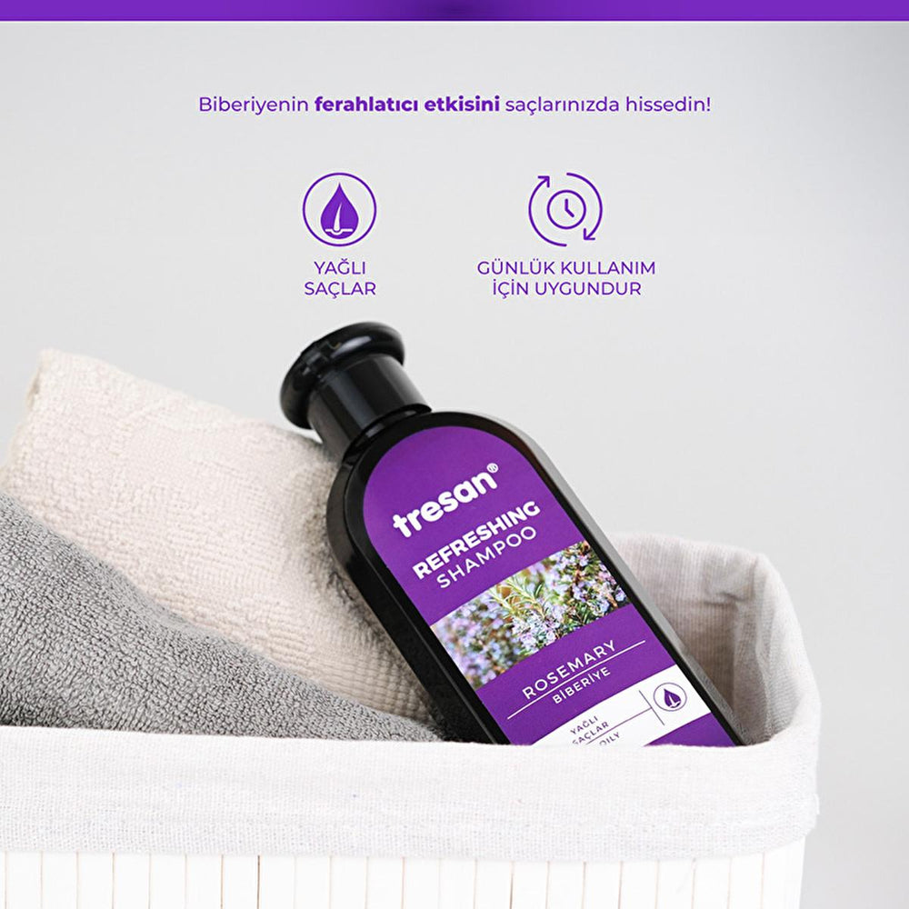 Tresan Rosemary Shampoo for Oily Hair - Nourishing, Gluten-Free, Paraben-Free, Daily Use - 10.14 fl oz - view 3