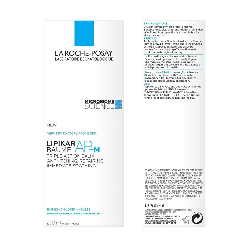 La Roche Posay Lipikar Baume AP+ M Moisturizing Balm for Dry Skin - Fragrance-Free, 2.54 fl oz - view 3