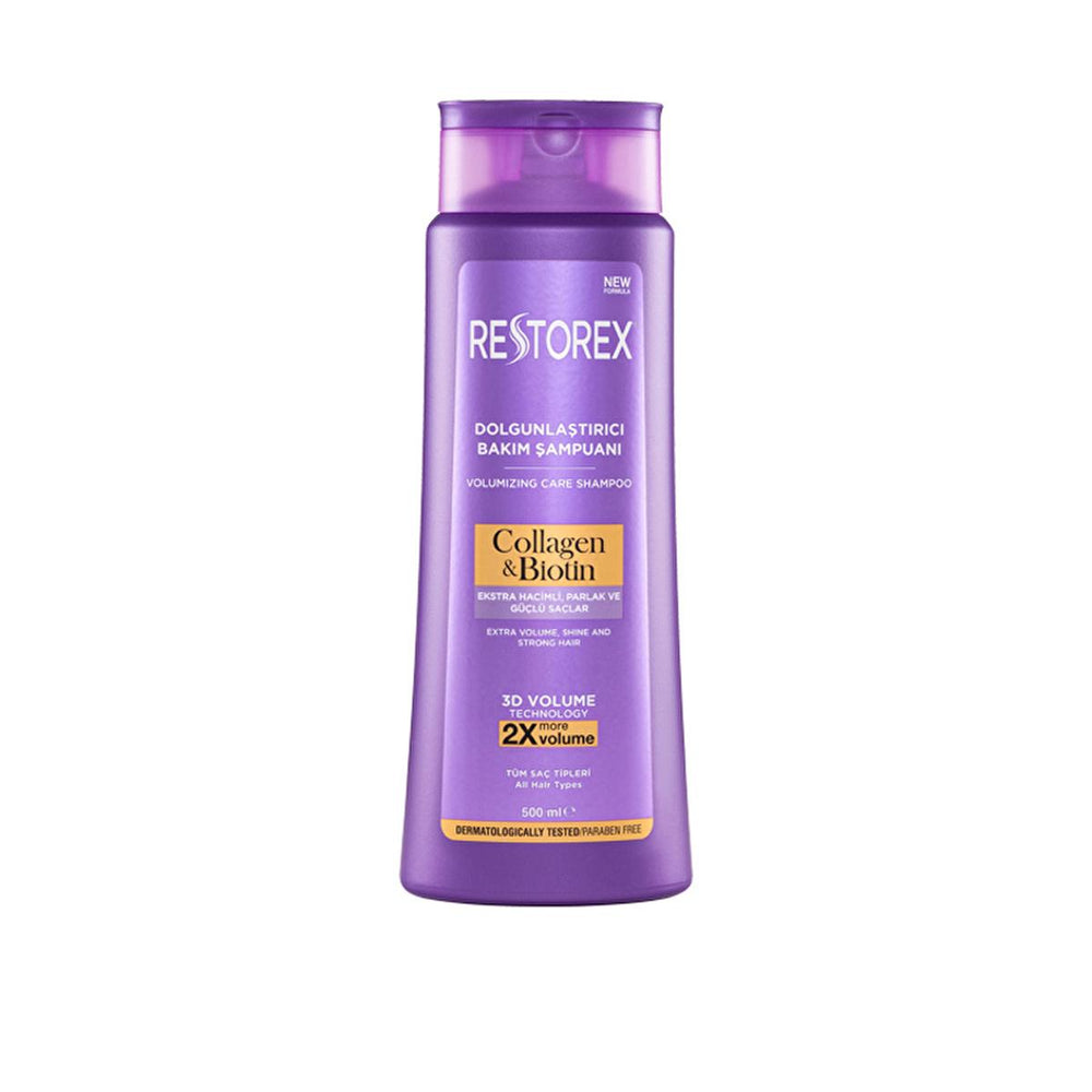 Restorex Collagen & Biotin Volumizing Hair Care Shampoo - 500ml, Nourishes & Strengthens Hair, Suitable for Daily - view 3