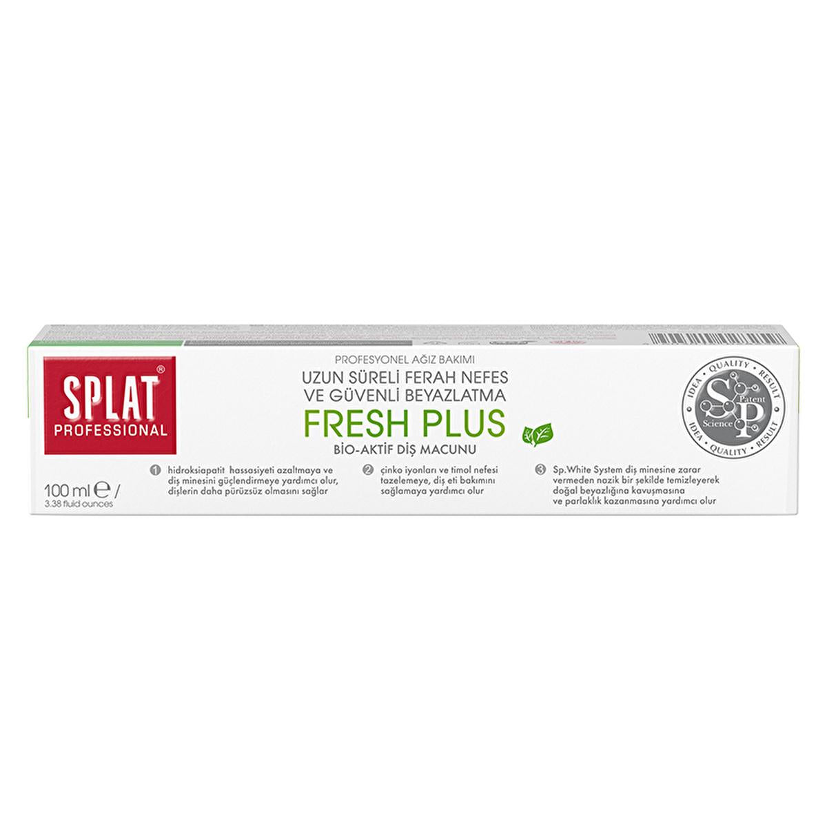 Splat Fresh Plus Toothpaste - Hydroxyapatite Whitening & Sensitive Teeth Care Splat Fresh Plus Toothpaste - Natural Whitening & Sensitivity Care Splat Fresh Plus Toothpaste, Hydroxyapatite toothpaste, Natural oral care products, Whitening toothpaste, Sensitive teeth care, Oral hygiene, Toothpaste with natural ingredients, Gentle whitening, Enamel strengthening, Breath freshening