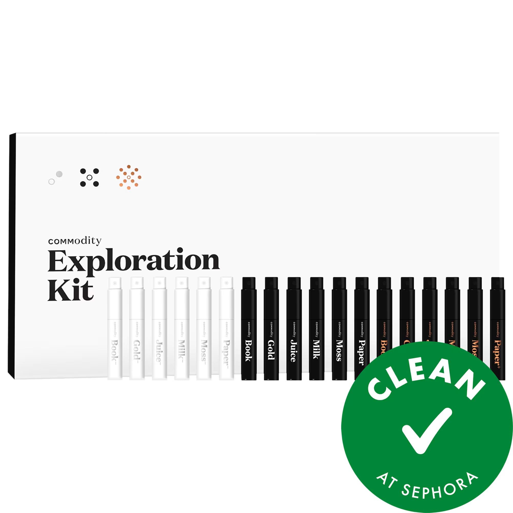 Commodity Exploration Kit Eau de Parfum Sampler Set - 18 Fragrances, Clean at Sephora Commodity Eau de Parfum Sampler Set - 18 Fragrances Eau de Parfum Sampler Set, fragrance sampler, Commodity fragrances, Clean at Sephora, fragrance exploration kit, perfume samples, fragrance gift set, scent discovery, new fragrance, luxury perfume, niche fragrance, perfume for her, perfume for him, gift for fragrance lovers