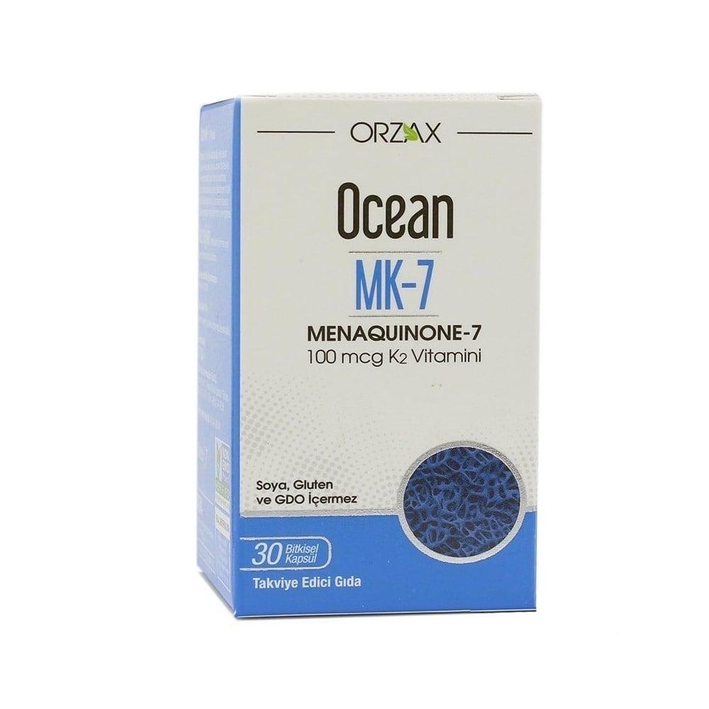 Ocean Vitamin K2 Supplement, Menaquinone-7 100 mcg - Bone & Cardiovascular Health Support, 30 Capsules Ocean Vitamin K2 100 mcg - Bone & Heart Health Supplement Vitamin K2 supplement, Menaquinone-7, Bone health support, Cardiovascular health supplement, Dietary supplement, Health and wellness, Preventive healthcare, Natural supplements, Soy-free, Vegetarian capsules