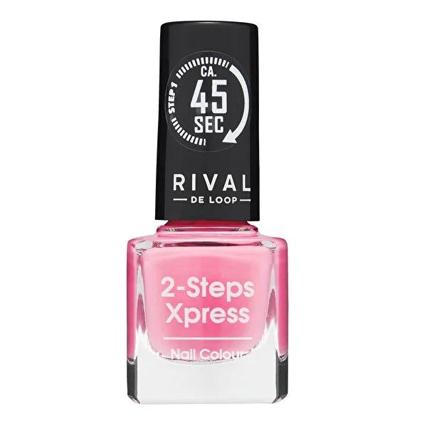 Rival de Loop 2 Steps Xpress Nail Polish: #17 - High Coverage, Quick Dry, Long Lasting Color & Shine (8ml/0.27 fl oz) Rival de Loop Nail Polish: Quick Dry, High Coverage - Stunning Nails! nail polish, quick dry nail polish, high coverage nail polish, fast drying nail color, two step nail polish, nail color, xpress top coat, nail care, manicure, beauty, cosmetics, nail enamel, fast dry, high coverage, two step, xpress, nail aesthetics, gifts for her, nail art, short dry time, vibrant color, one coat coverage