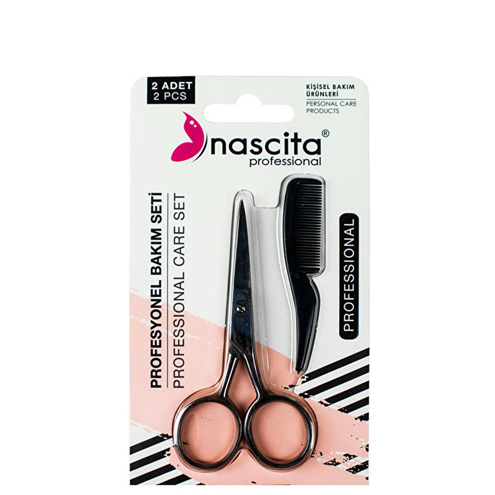Nascita Eyebrow Grooming Kit - Professional Eyebrow Scissors & Comb Set for Precise Shaping & Grooming - Eyebrow Pencil