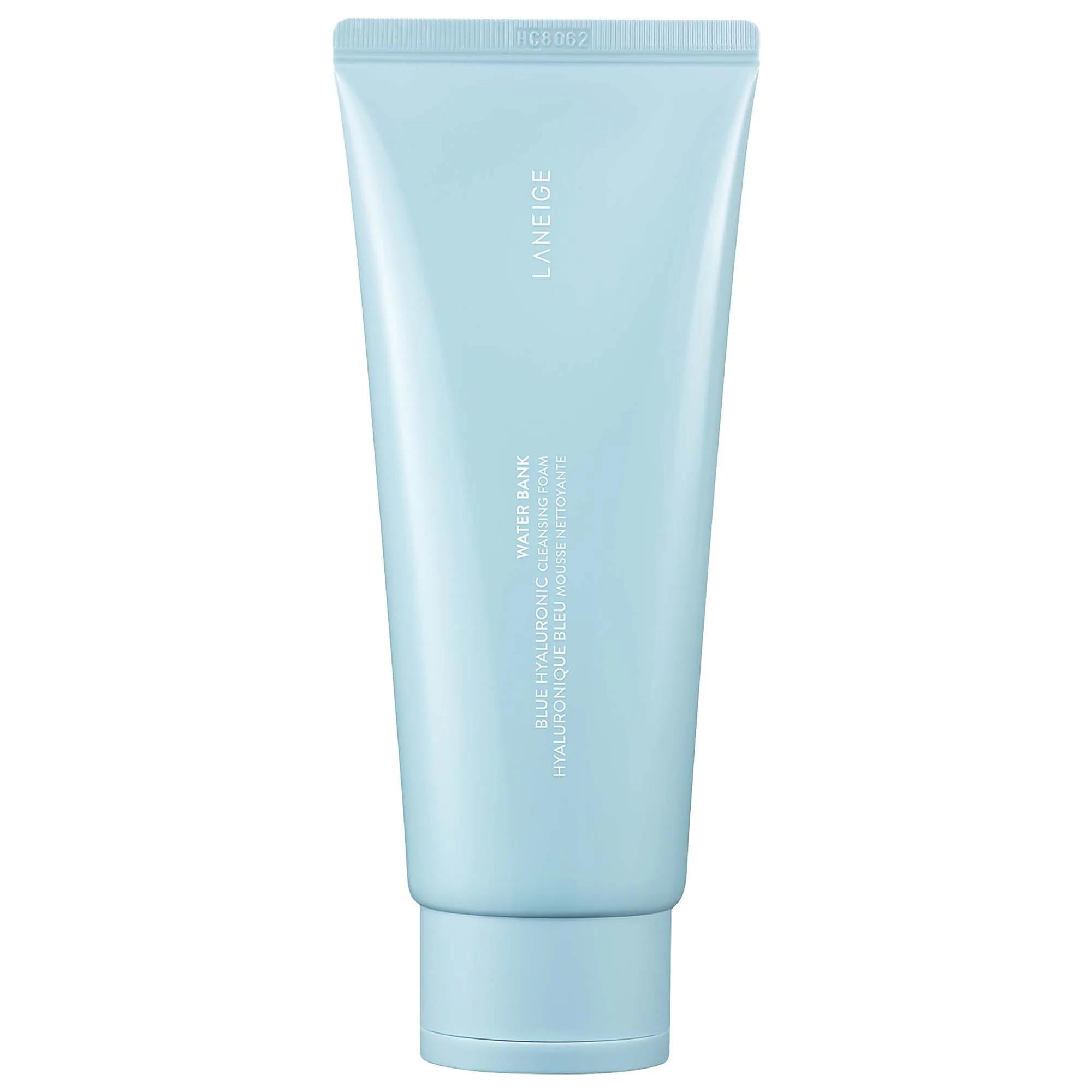Water Bank Cleansing Foam - Gentle Hyaluronic Acid Facial Cleanser for Hydrating & Exfoliating - Chemical-Free Skincare for Normal, Dry, Combination & Oily Skin Gentle Hyaluronic Acid Facial Cleanser - Water Bank Cleansing Foam Facial Cleanser, Hyaluronic Acid Cleanser, Gentle Exfoliating Cleanser, Hydrating Facial Wash, Chemical-Free Skincare, Skincare for Normal Skin, Skincare for Dry Skin, Skincare for Combination Skin, Skincare for Oily Skin, Gentle Cleanser, Effective Cleanser, Blue Hyaluronic Acid, Pa