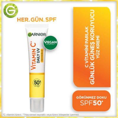 Garnier Vitamin C Face Moistizer with SPF50+ - Daily Face Cream for Sensitive Skin, Vegan Friendly Garnier Vitamin C Moisturizer SPF50+ - Daily Face Cream Vitamin C face moisturizer, SPF50+ daily face cream, Vegan face sunscreen, Sensitive skin friendly moisturizer, Non-greasy face sunscreen, Daily face moisturizer with SPF, Garnier skincare, Face cream for sensitive skin, Antioxidant face cream, Hydrating face moisturizer