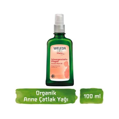 Weleda Stretch Mark Oil for Pregnancy - Natural Stretch Mark Prevention, 3.38 fl oz Weleda Stretch Oil for Pregnancy - Natural & Effective stretch mark oil, pregnancy skincare, natural stretch mark prevention, Weleda Mama Anne Çatlak Yağı, pregnancy stretch oil, natural skincare, expectant mothers, stretch mark prevention, chemical-free, hypoallergenic, Almond oil, Wheat germ oil, Jojoba, Arnica extract