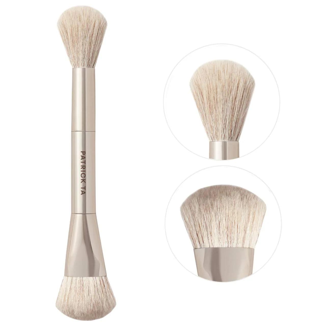 Real Techniques Dual Ended Precision Blush Brush - Cruelty-Free Makeup Brush for Cream & Powder Formulas Precision Blush Brush - Dual Ended & Cruelty-Free Makeup Brush, Blush Brush, Precision Brush, Dual Ended Brush, Cruelty-Free Beauty Tools, Makeup Tools, Beauty Essentials, Makeup Accessories, Cosmetic Brushes, Precision Makeup Brushes