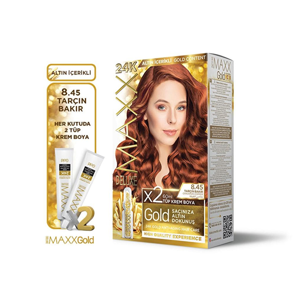 Maxx Deluxe Golden Beauty Hair Color 8.45 Cinnamon Copper