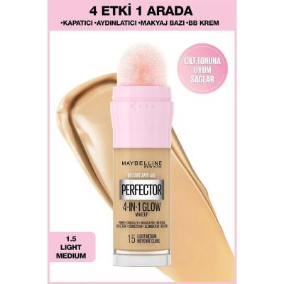 Maybelline Instant Perfector Glow 4-in-1 Foundation: Light Medium Coverage, Radiant Finish, Vegan Formula - Concealer, Highlighter, BB Cream & Makeup Base Maybelline 4-in-1 Glow Foundation: Light Medium, Radiant Vegan 4-in-1 foundation, vegan foundation, light medium foundation, glow foundation, Maybelline foundation, bb cream foundation, foundation with sponge applicator, multi-purpose foundation, radiant finish foundation, affordable foundation, Foundation, concealer, highlighter, makeup base, bb cream, l